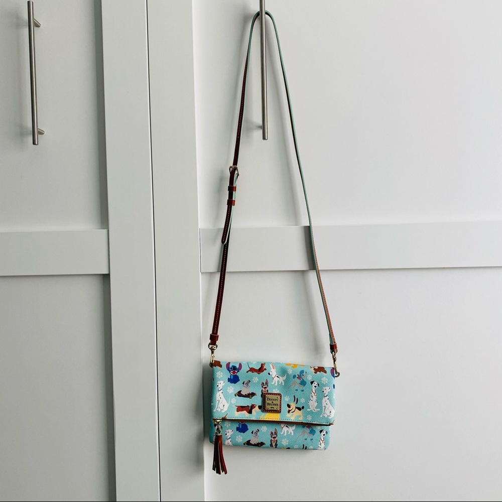 Dooney & Bourke - disney dogs blue crossbody bag